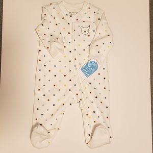 NWT Carter's fleece onsie 3mths